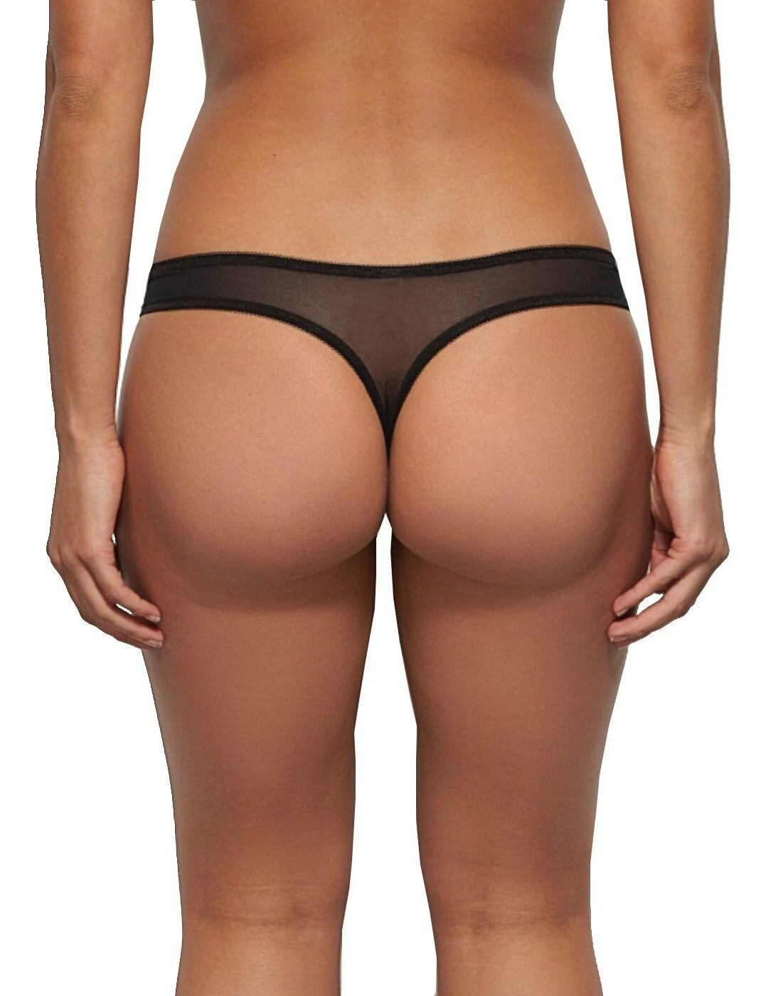 Gossard Glossies Lace Thong - Black 2 Gossard Glossies Lace Thong - Black - Image 2