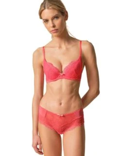 Gossard Superboost Lace Shorty Brief - Sugar Coral -Belle Lingerie Store 43265 gossard superboost lace shorty brief sugar coral 8