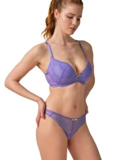 Gossard Superboost Lace Thong - Purple Hebe -Belle Lingerie Store 43659 gossard superboost lace thong purple hebe 9