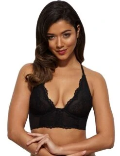 Gossard Superboost Lace Deep V Bralette - Black