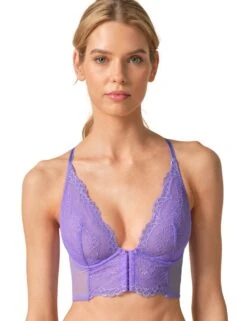 Gossard Superboost Lace Deep V Bralette - Purple Hebe