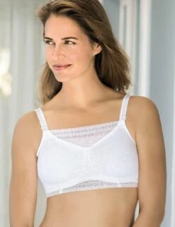 Anita Fleur Lace Crop Top - White