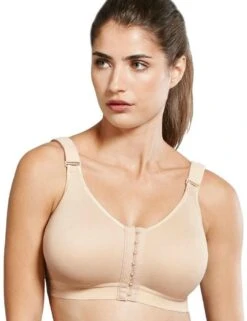 Anita Active Frontline Open Front Closure Sports Bra - Desert