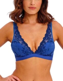 Wacoal Embrace Lace Soft Cup Bra - Beaucoup Blue/Bellwether Blue -Belle Lingerie Store 46560 wacoal embrace lace soft cup bra beaucoup bluebellwether blue 5