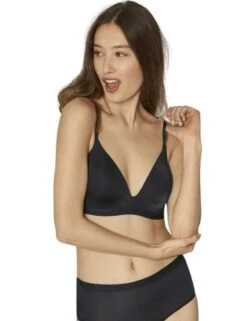 Sloggi Wow Comfort 2.0 Push Up Bra - Black -Belle Lingerie Store 46661 sloggi wow comfort 20 push up bra black 5