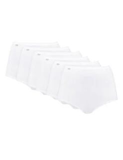 Playtex Pure Cotton Maxi Stretch Brief 6 Pack - White