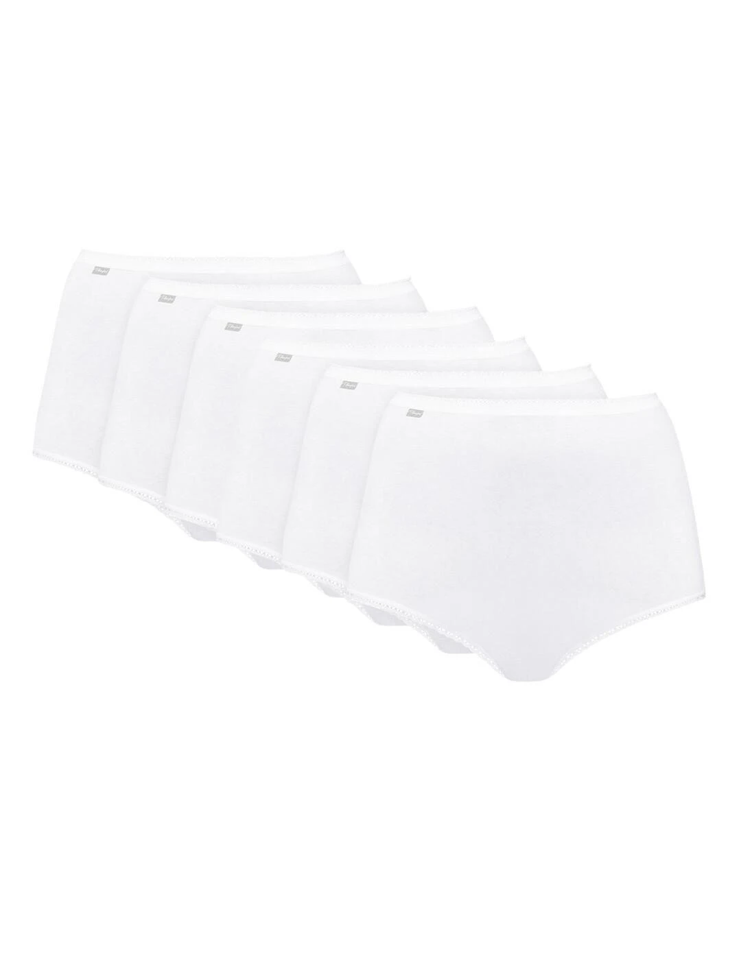 Playtex Pure Cotton Maxi Stretch Brief 6 Pack - White 1 Playtex Pure Cotton Maxi Stretch Brief 6 Pack - White