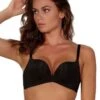 After Eden Basic Non Wired Push Up Bra - Black