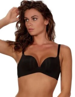 After Eden Basic Non Wired Push Up Bra - Black