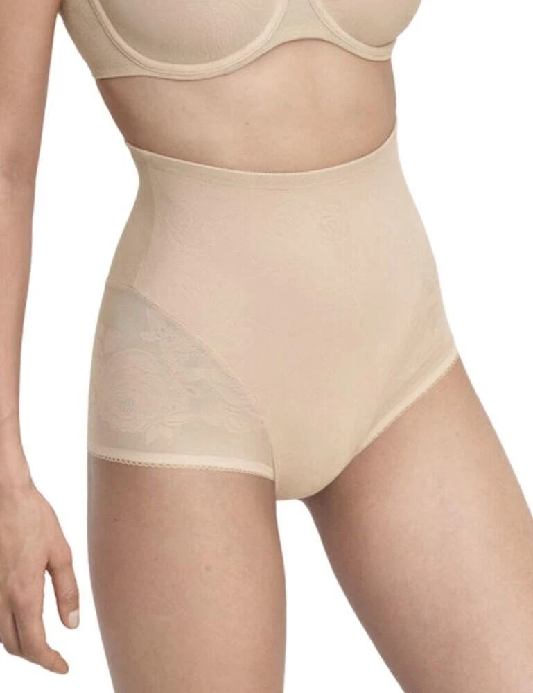 Triumph Wild Rose Sensation High Waist Control Pant - Nude Beige 1 Triumph Wild Rose Sensation High Waist Control Pant - Nude Beige