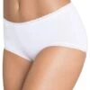 Sloggi 24/7 Cotton Lace Midi Brief 3 Pack - White