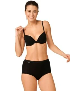 Sloggi Basic+ Maxi Brief - Black -Belle Lingerie Store 47986 sloggi basic maxi brief black 4