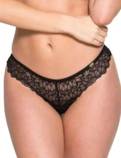 Gossard Swirl Thong - Black