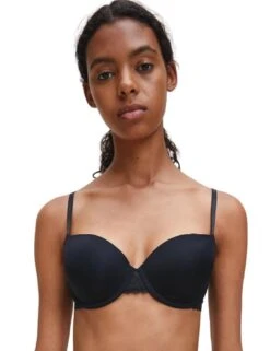 Calvin Klein CK Flirty Balcony Bra - Black
