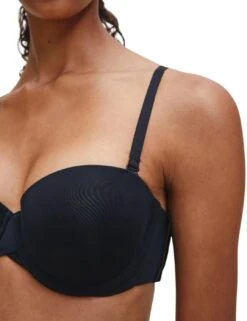 Calvin Klein Invisibles Strapless Bra - Black -Belle Lingerie Store 48418 calvin klein invisibles strapless bra black 4