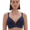 Simone Perele Caresse Spacer Plunge Bra - Ink Blue