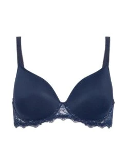 Simone Perele Caresse Spacer Plunge Bra - Ink Blue -Belle Lingerie Store 48466 simone perele caresse spacer plunge bra ink blue 4