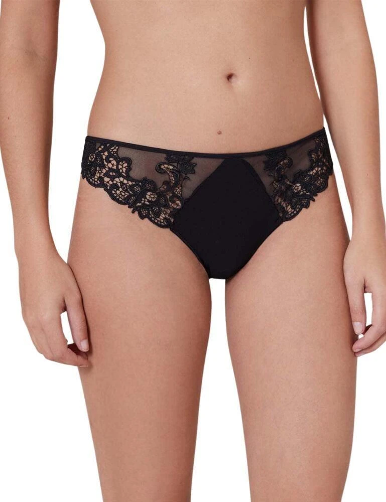 Simone Perele Saga Thong - Black 1 Simone Perele Saga Thong - Black