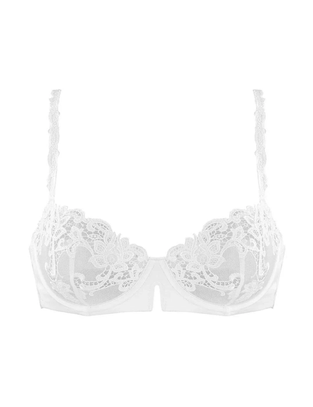Simone Perele Saga Half Cup Bra - White 3 Simone Perele Saga Half Cup Bra - White - Image 3