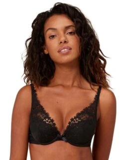 Simone Perele Wish Triangle Push Up Bra - Black
