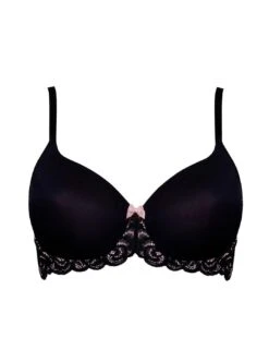 Pour Moi Romance Lightly Padded Balcony T Shirt Bra - Black 8 Pour Moi Romance Lightly Padded Balcony T Shirt Bra - Black -Belle Lingerie Store 48482 pour moi romance lightly padded balcony t shirt bra black 3