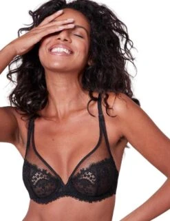 Simone Perele Wish Plunge Bra - Black 7 Simone Perele Wish Plunge Bra - Black -Belle Lingerie Store 48483 simone perele wish plunge bra black 3