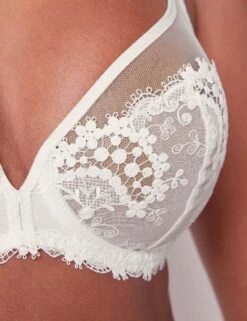 Simone Perele Wish Plunge Bra - Natural -Belle Lingerie Store 48483 simone perele wish plunge bra natural 3