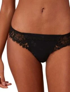 Simone Perele Wish Tanga Brief - Black -Belle Lingerie Store 48485 simone perele wish tanga brief black 4