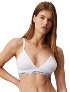 Calvin Klein Modern Cotton Triangle Bra - White