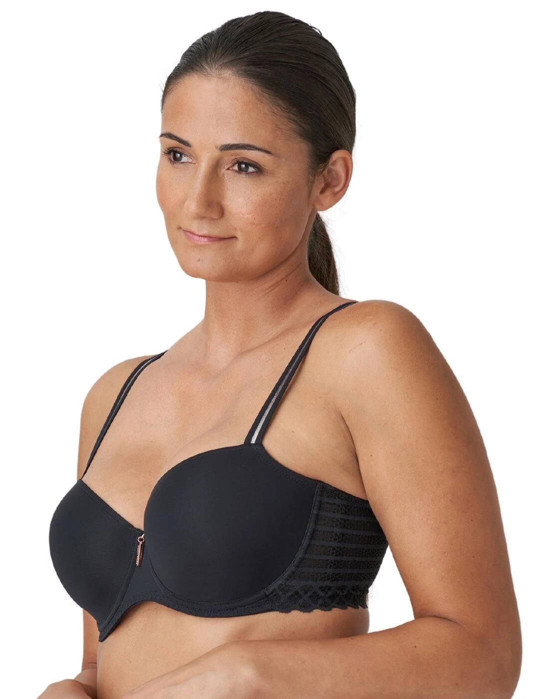 Prima Donna Twist East End Padded Balcony Bra - Charcoal 3 Prima Donna Twist East End Padded Balcony Bra - Charcoal - Image 3