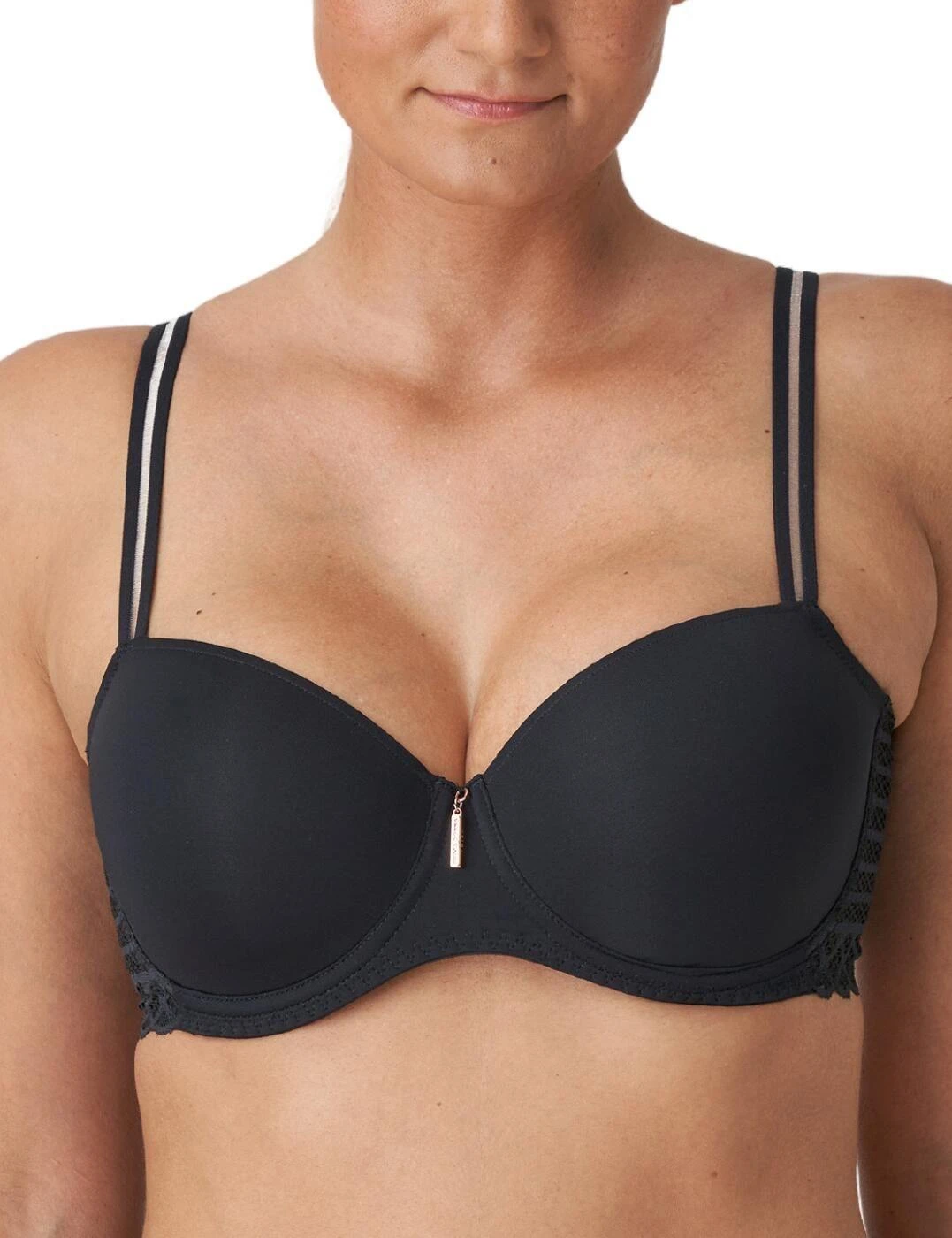 Prima Donna Twist East End Padded Balcony Bra - Charcoal 5 Prima Donna Twist East End Padded Balcony Bra - Charcoal - Image 5