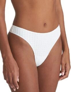 Marie Jo Avero Thong - White -Belle Lingerie Store 50966 marie jo avero thong white 3