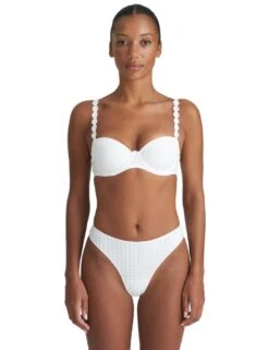 Marie Jo Avero Thong - White -Belle Lingerie Store 50966 marie jo avero thong white 5
