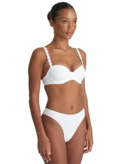 Marie Jo Avero Thong - White -Belle Lingerie Store 50966 marie jo avero thong white 7
