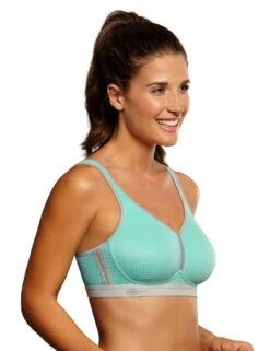 Anita Performance Maximum Support Sports Bra - Pool Blue/Metallo