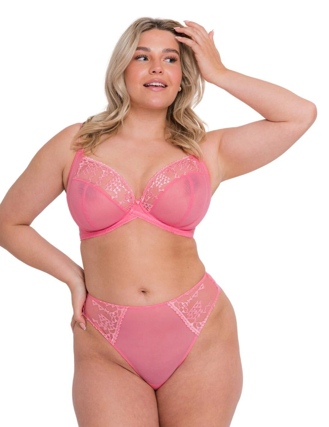 Curvy Kate Centre Stage Deep Thong - Pink 4 Curvy Kate Centre Stage Deep Thong - Pink - Image 4
