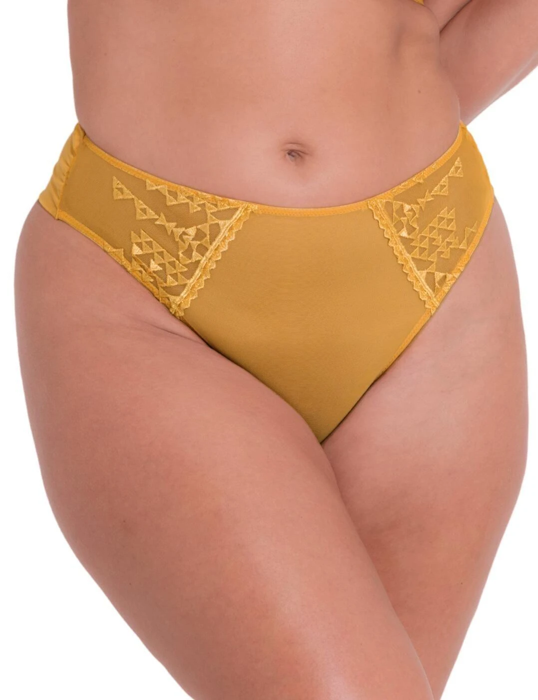 Curvy Kate Centre Stage Deep Thong - Turmeric 1 Curvy Kate Centre Stage Deep Thong - Turmeric