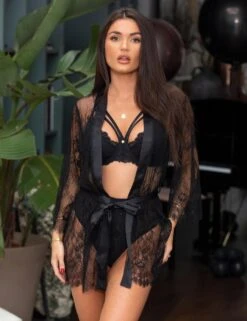 Front Page -Belle Lingerie Store 52871 pour moi for your eyes only lace gown black 2