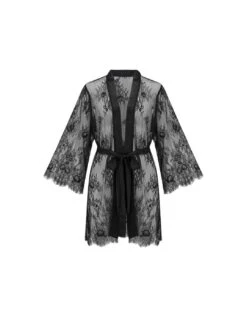 Pour Moi For Your Eyes Only Lace Gown - Black 7 Pour Moi For Your Eyes Only Lace Gown - Black -Belle Lingerie Store 52871 pour moi for your eyes only lace gown black 3