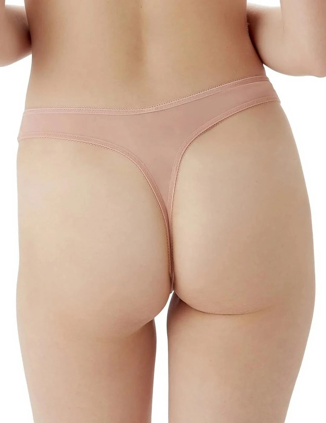 Gossard Glossies Lotus Thong - Café Crème 2 Gossard Glossies Lotus Thong - Café Crème - Image 2