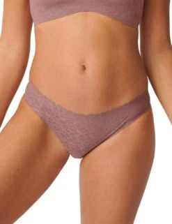 Sloggi Zero Feel Lace Brazilian Brief - Cacao