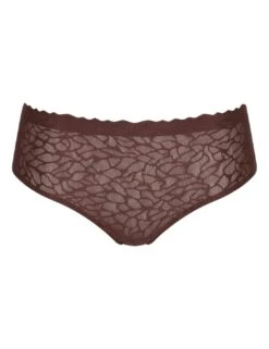 Sloggi Zero Feel Lace 2.0 High Waist Brief - Ebony Brown -Belle Lingerie Store 53737 sloggi zero feel lace 20 high waist brief ebony brown 3