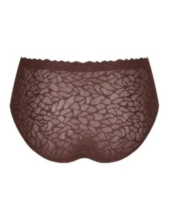 Sloggi Zero Feel Lace 2.0 High Waist Brief - Ebony Brown -Belle Lingerie Store 53737 sloggi zero feel lace 20 high waist brief ebony brown 4