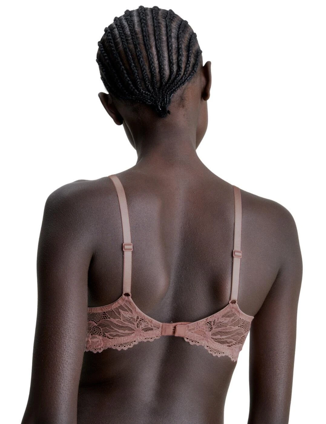 Calvin Klein Seductive Comfort Plunge Bra - Woodrose 2 Calvin Klein Seductive Comfort Plunge Bra - Woodrose - Image 2