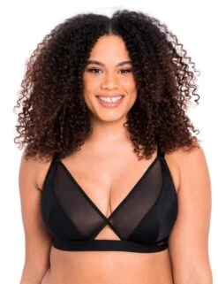Curvy Kate Get Up And Chill Bralette - Black