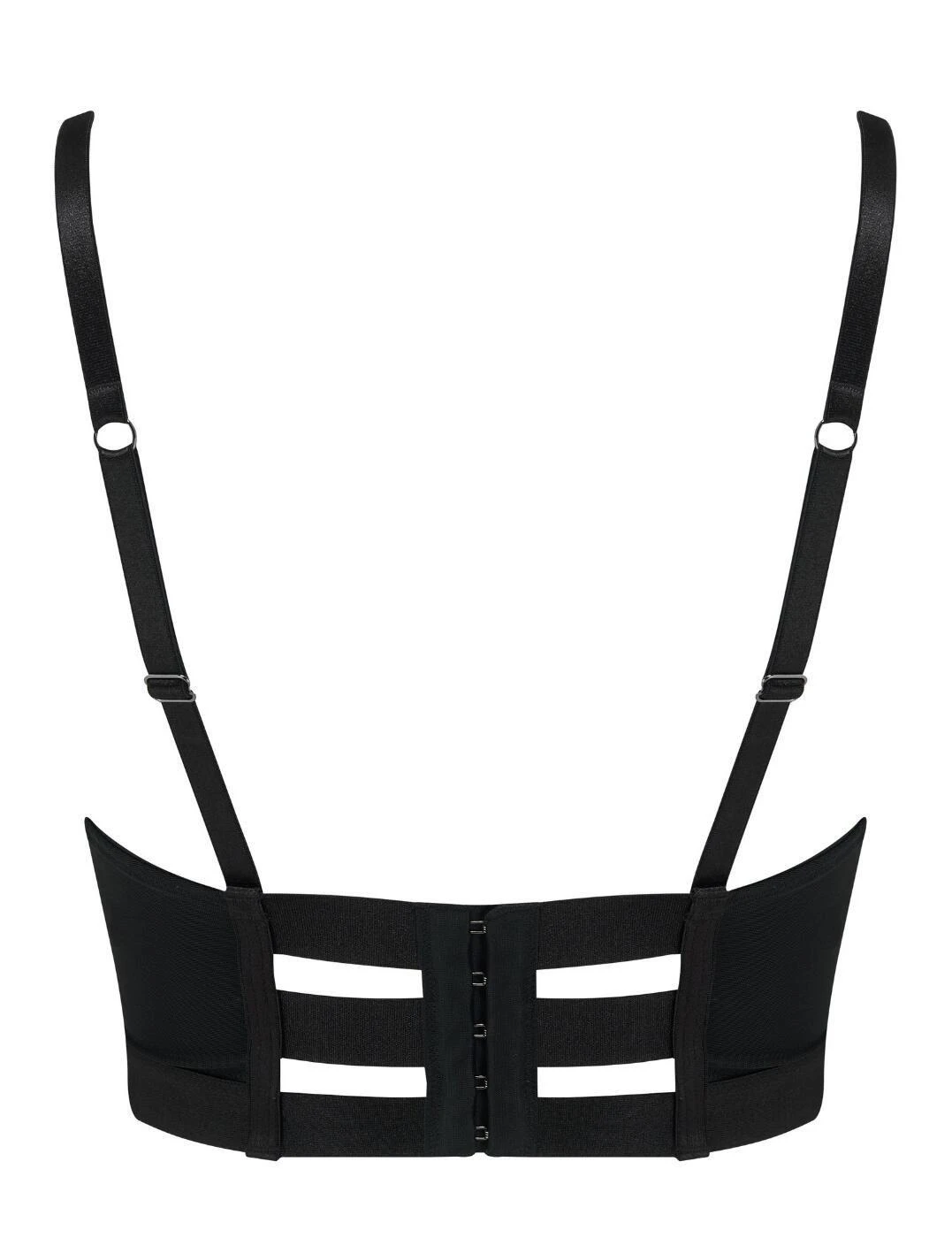 Contradiction By Pour Moi Obsessed Push Up Longline Bra - Black 3 Contradiction By Pour Moi Obsessed Push Up Longline Bra - Black - Image 3