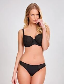 Panache Tango Thong - Black -Belle Lingerie Store 54559 panache tango thong black 4