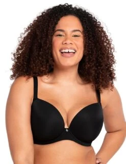 Curvy Kate Smoothie T Shirt Plunge Moulded Bra - Black