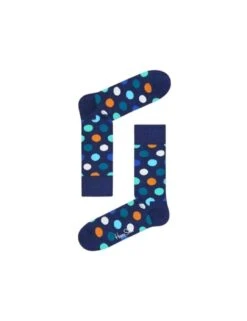 Happy Socks Big Dot Sock - Blue -Belle Lingerie Store 54902 happy socks big dot sock blue 3