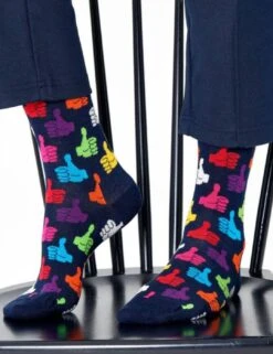 Happy Socks Thumbs Up Sock - Blue